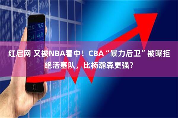红启网 又被NBA看中！CBA“暴力后卫”被曝拒绝活塞队，比杨瀚森更强？
