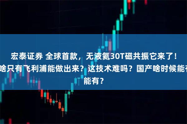 宏泰证券 全球首款，无液氦30T磁共振它来了！凭啥只有飞利浦能做出来？这技术难吗？国产啥时候能有？